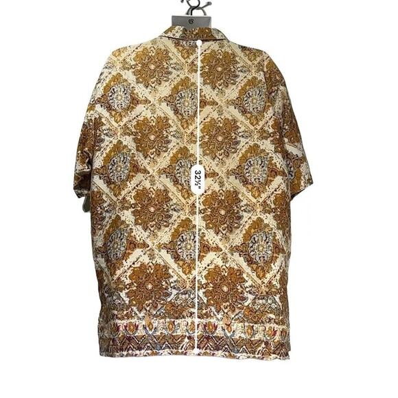 Vintage 90s Gotcha Button Up Hawaiian Style Abstract Art Casual Shirt Size XL - Picture 4 of 6